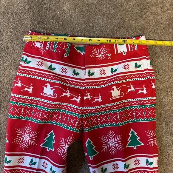 OPPOSUITS Christmas Suit with Clip-on Tie Boys size 16 Blazer & Pants - Picture 11 of 14